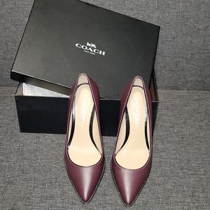 Coach "Wine" Waverly pumps